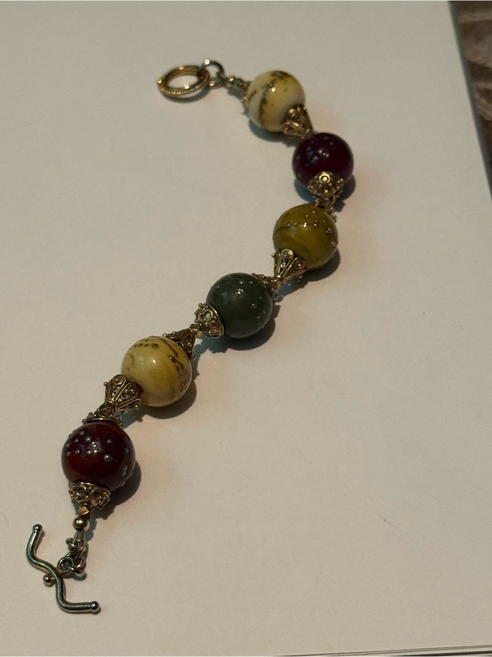 Multicolor Beaded Statement Bracelet